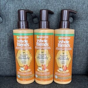 NEW bundle of three Garnier Whole Blends Honey Repair Conditioners sulfate free